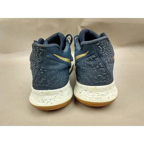 NIKE KYRIE 3 OBSIDIAN METALLIC GOLD BLUE SUMMIT Mens 12.5 852395-400 Sneakers - Picture 4 of 12